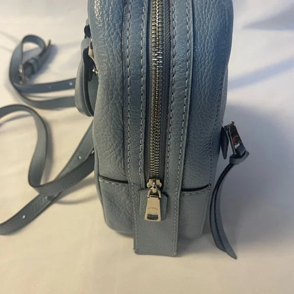 Coach Blue  Pebble Leather Mini Backpack - Picture 4 of 16